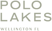 A logo that says Polo Lakes Wellington FL.