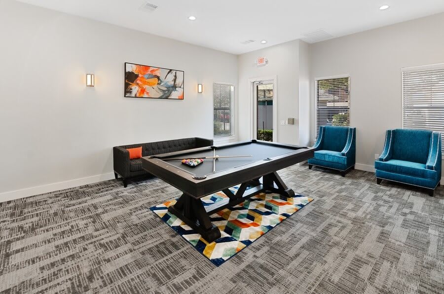 Game room at Belmont at Duck Creek