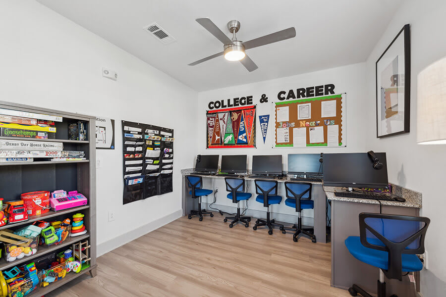 Work space at Aubrey Junction Apartments