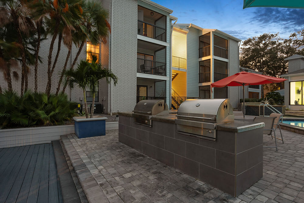 Grill area at Haven at Waters Edge