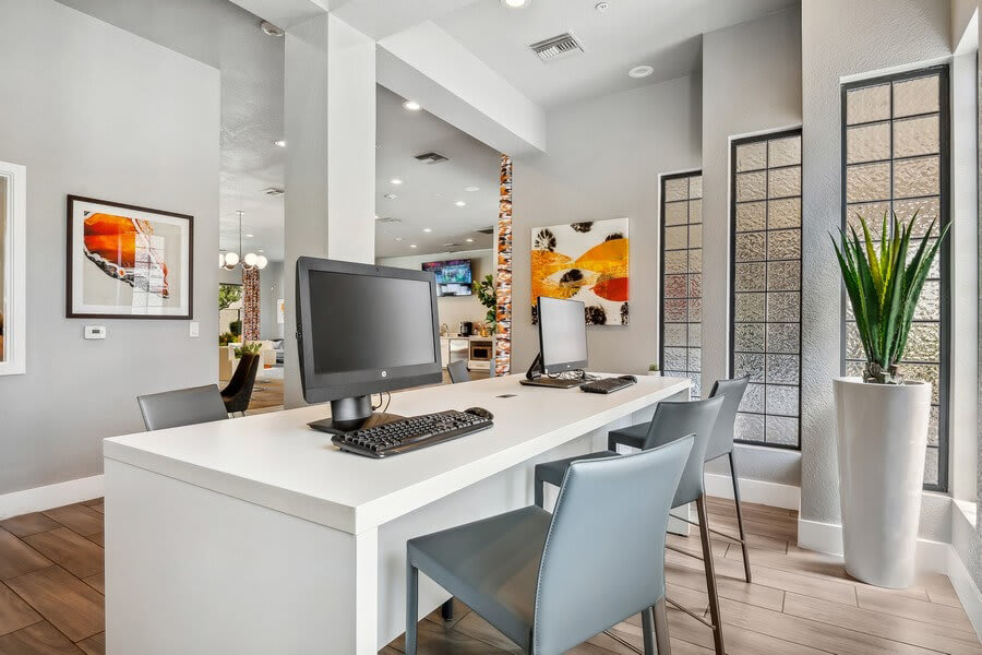 Work space at Harmony at