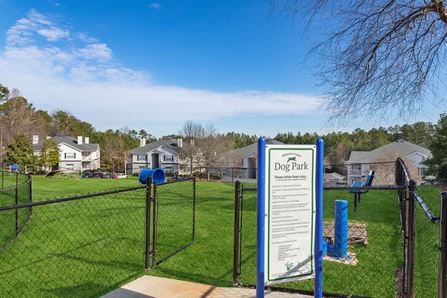 Dog park at Waterford Place at Mt. Zion