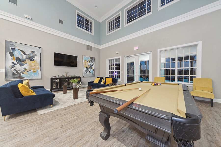 Game room at Vinings at Hunter's Green