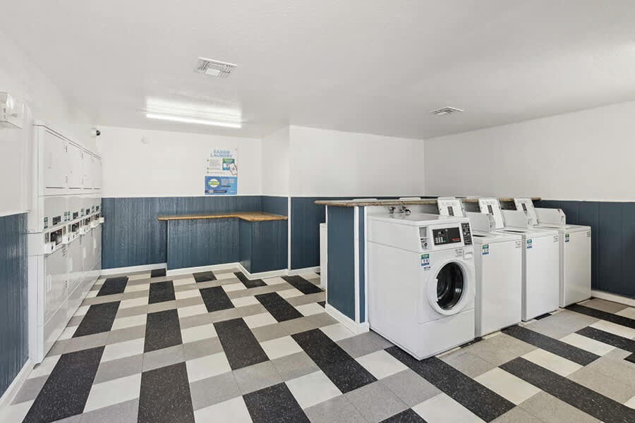Laundry room at Solano Springs