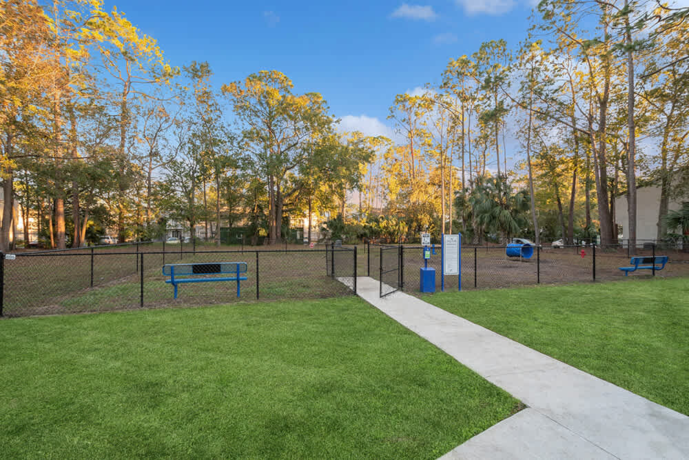 Dog park at Heron Walk