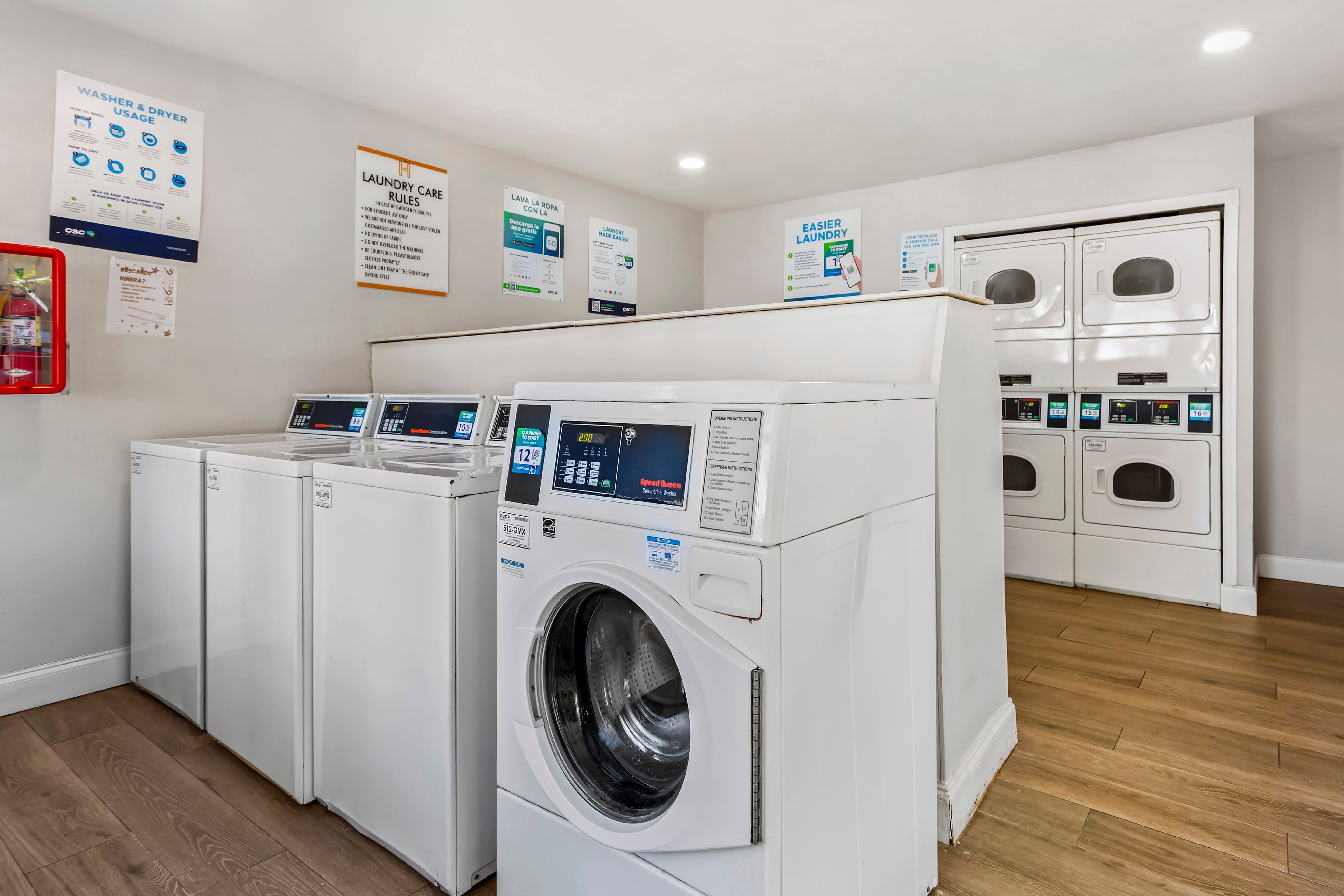 Laundry room at Haven at Waters Edge