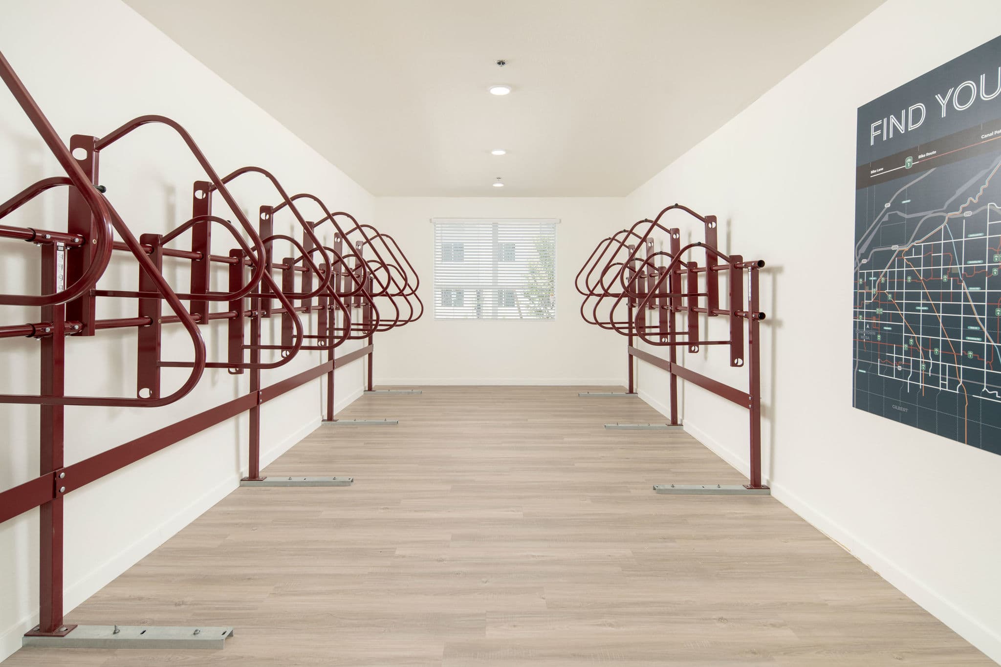 Bike room at Cabana Southern Apartments
