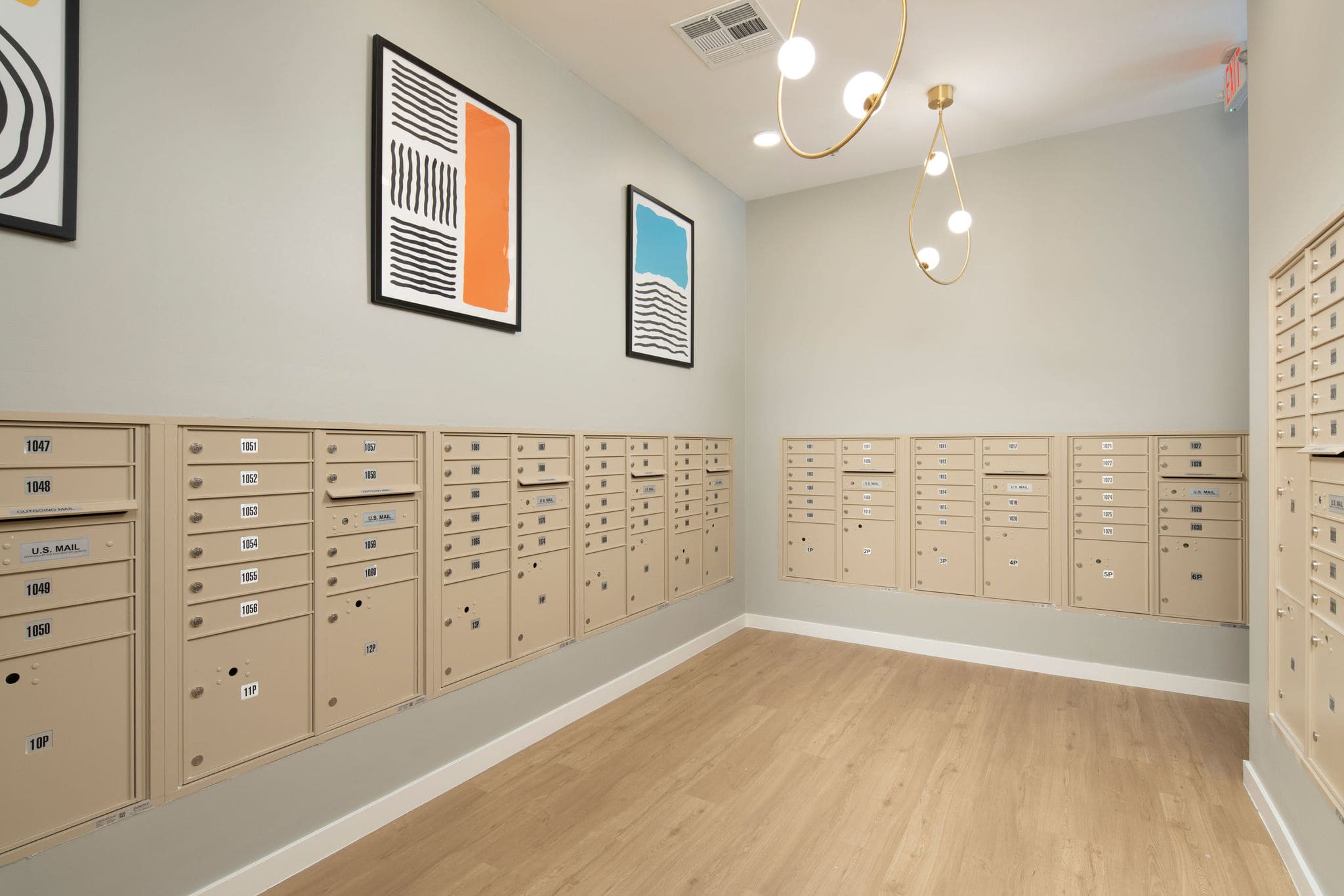 Mailroom at Cabana Southern Apartments