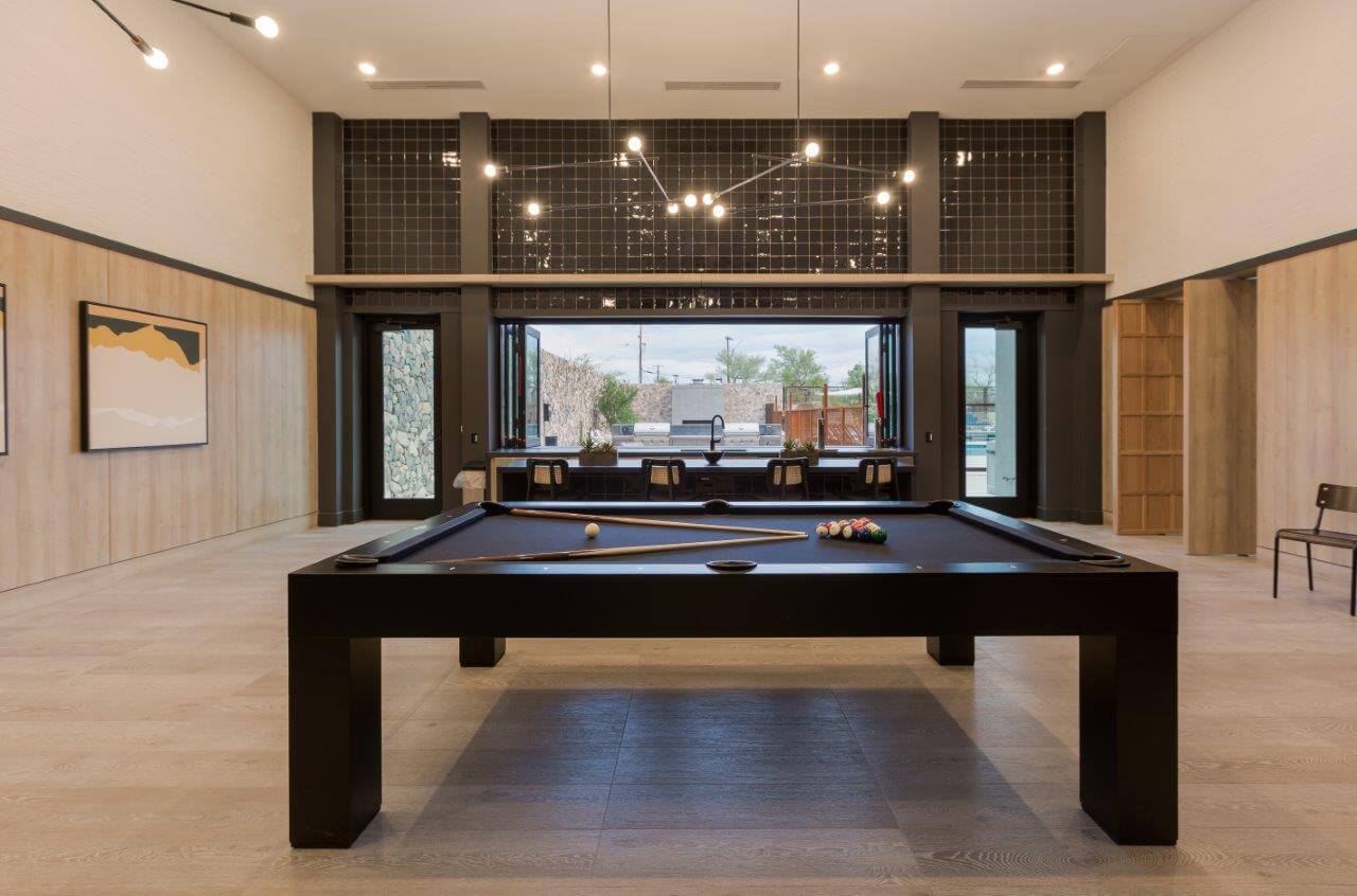 Game room at Scottsdale Entrada Apartments