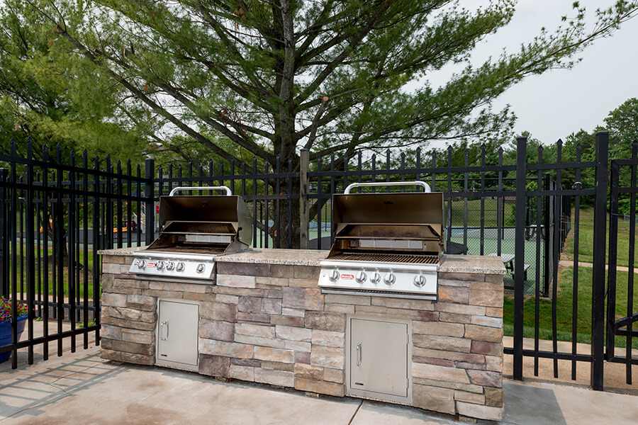 Grill area at Misty Ridge