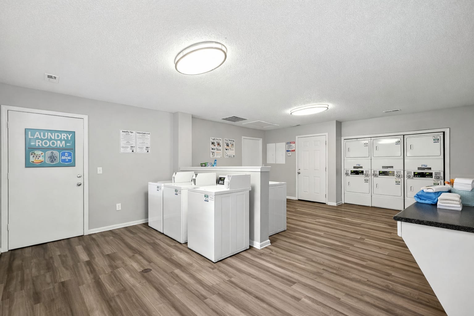 Laundry room at Mooresville Station