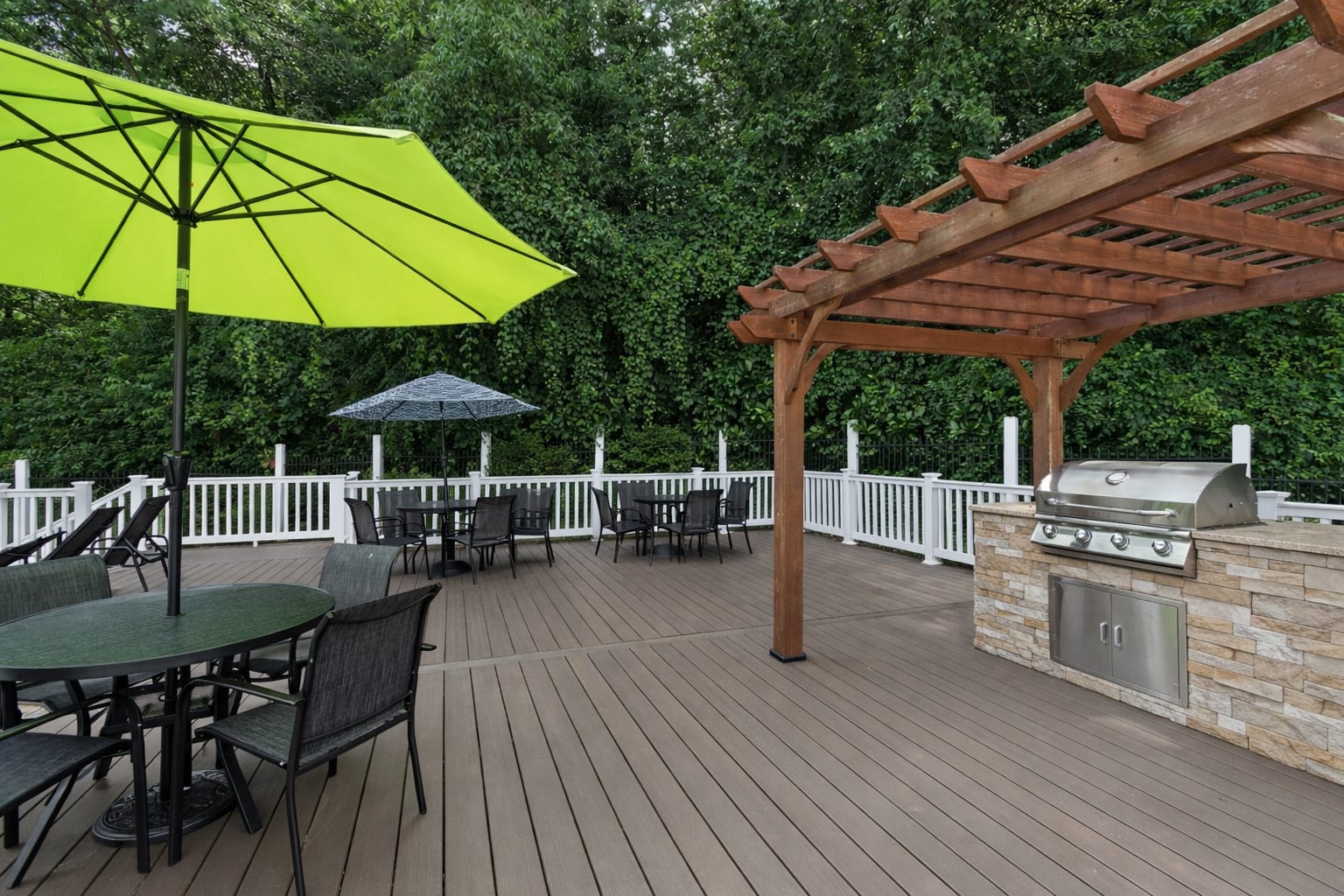 Grill area at Greens at Hollymead (1 of 2)