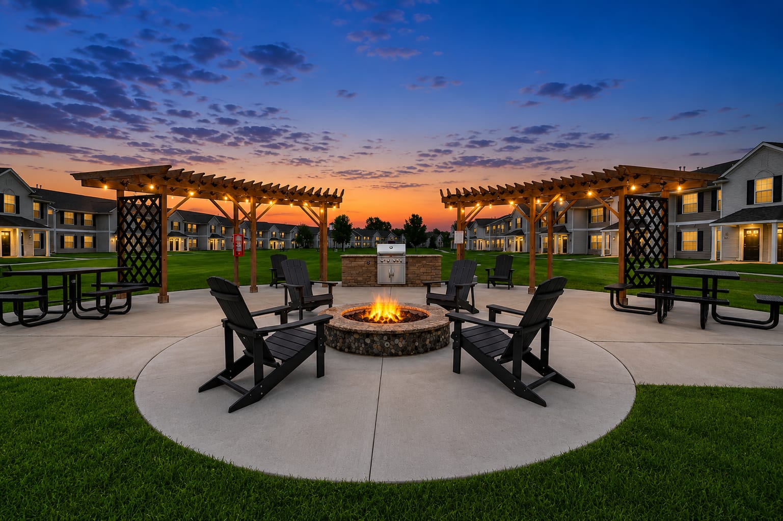 Grill area at Arbor Trails