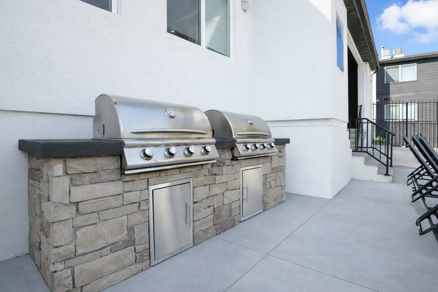 Grill area at Crossroads