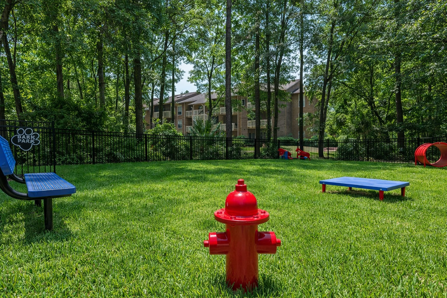 Dog park at Parkland at