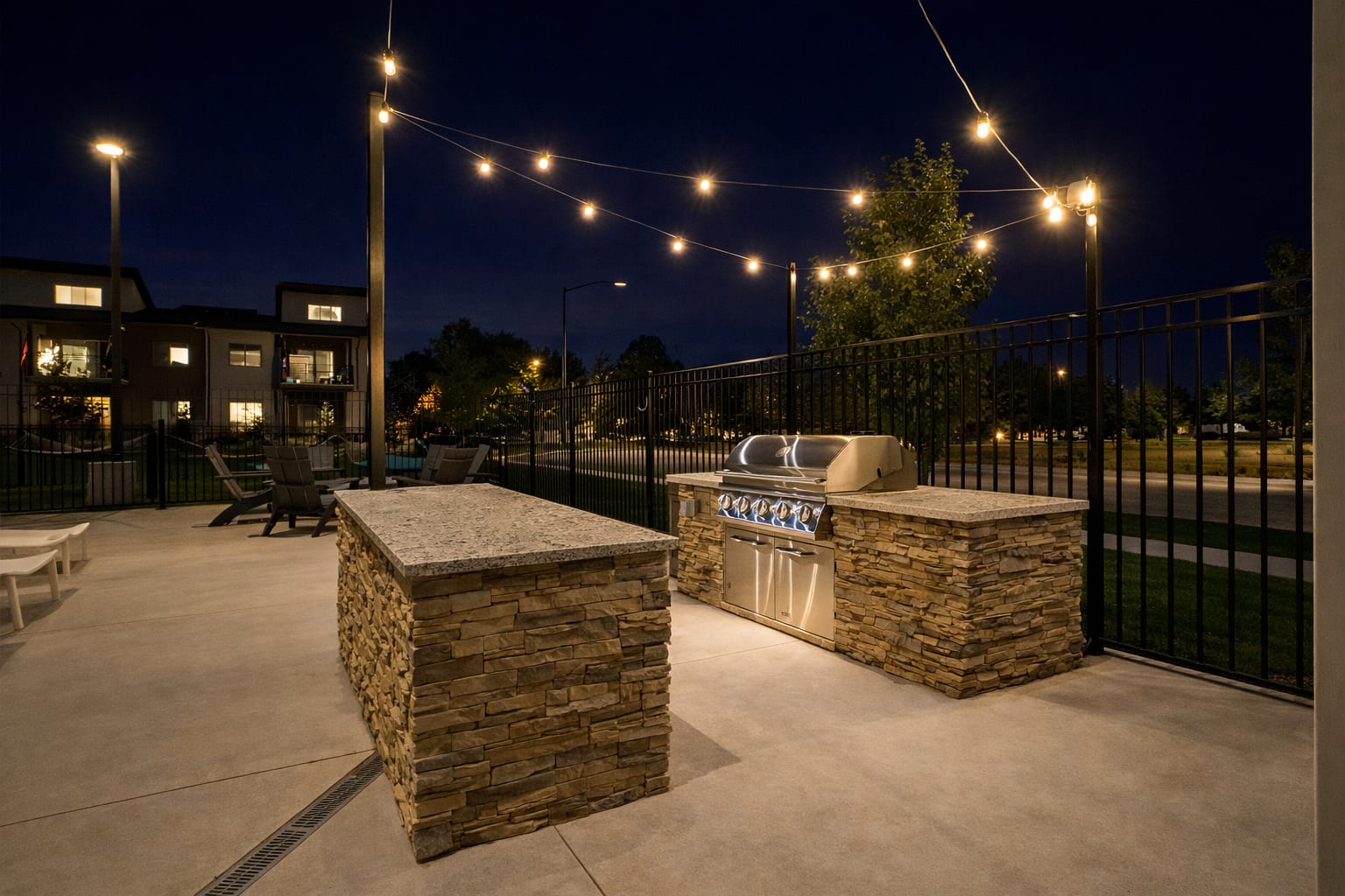 Grill area at Harper Ridge