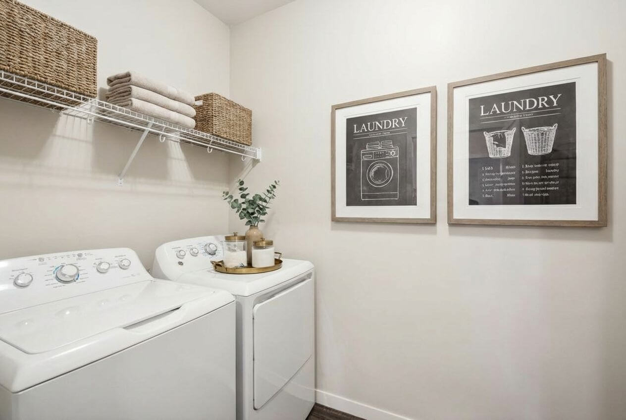 Laundry room at Aster Meadow