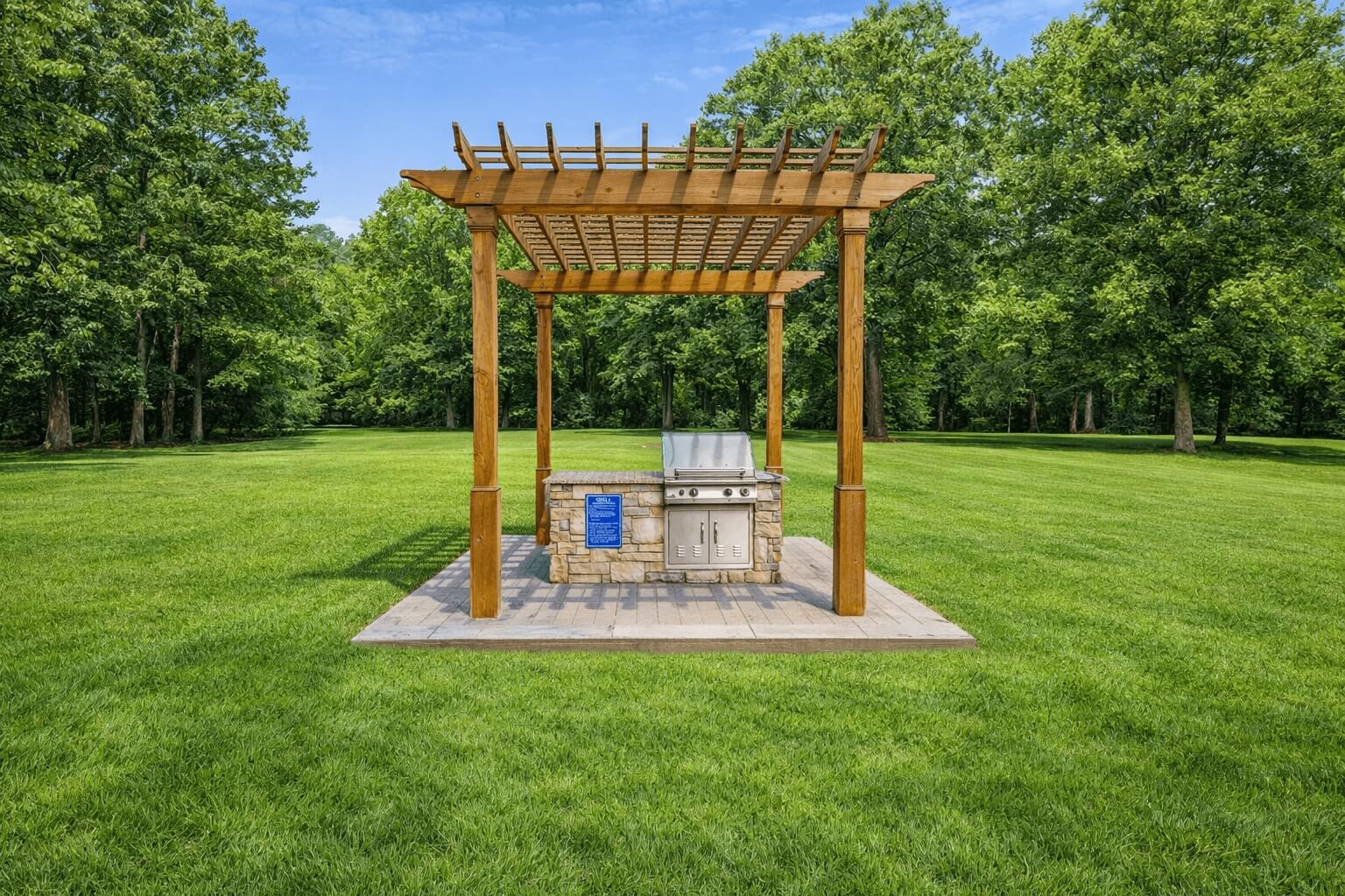 Grill area at Emerald Pointe