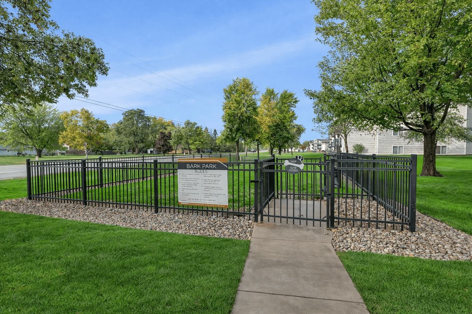 Dog park at Prosper West