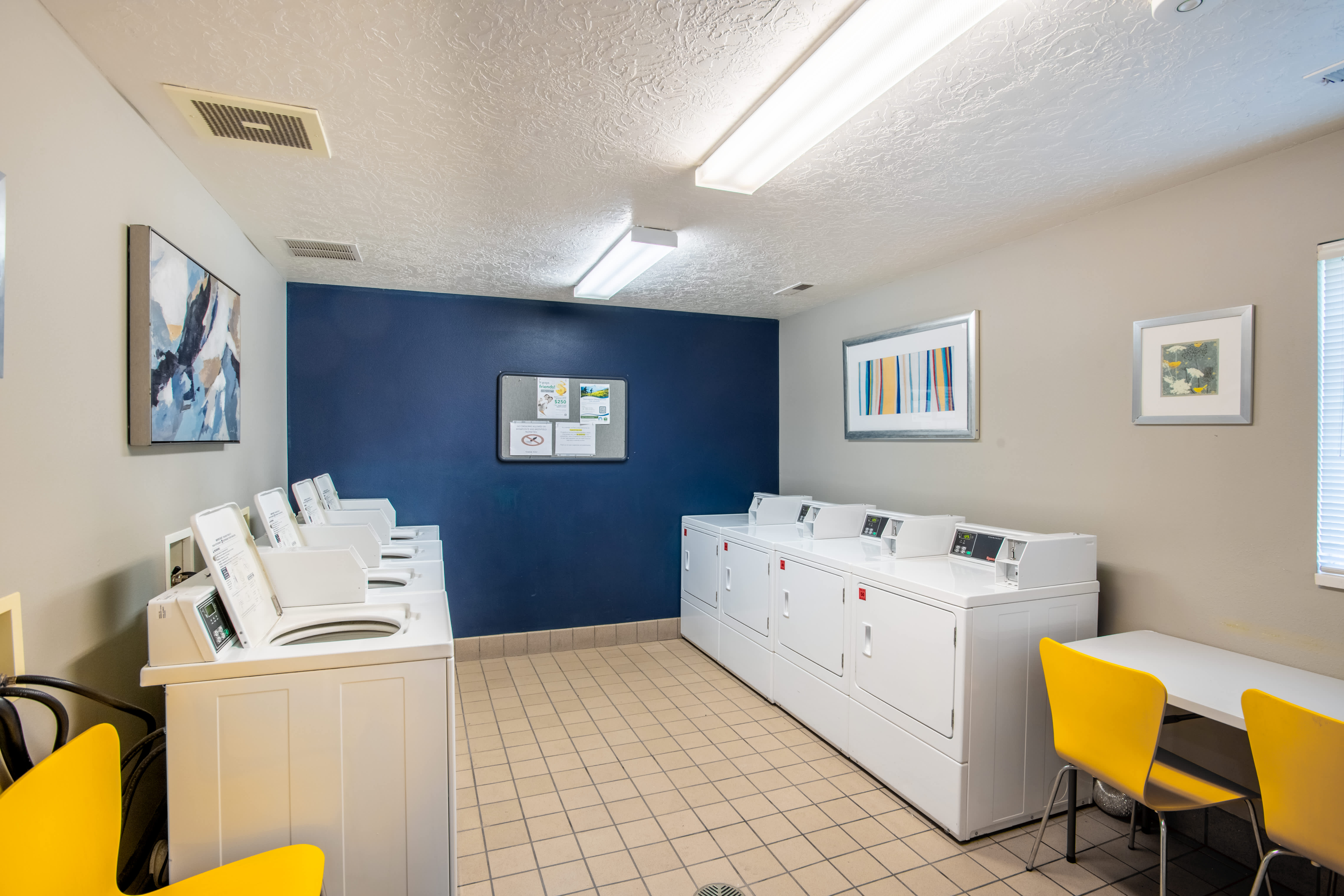 Laundry room at Wing Pointe