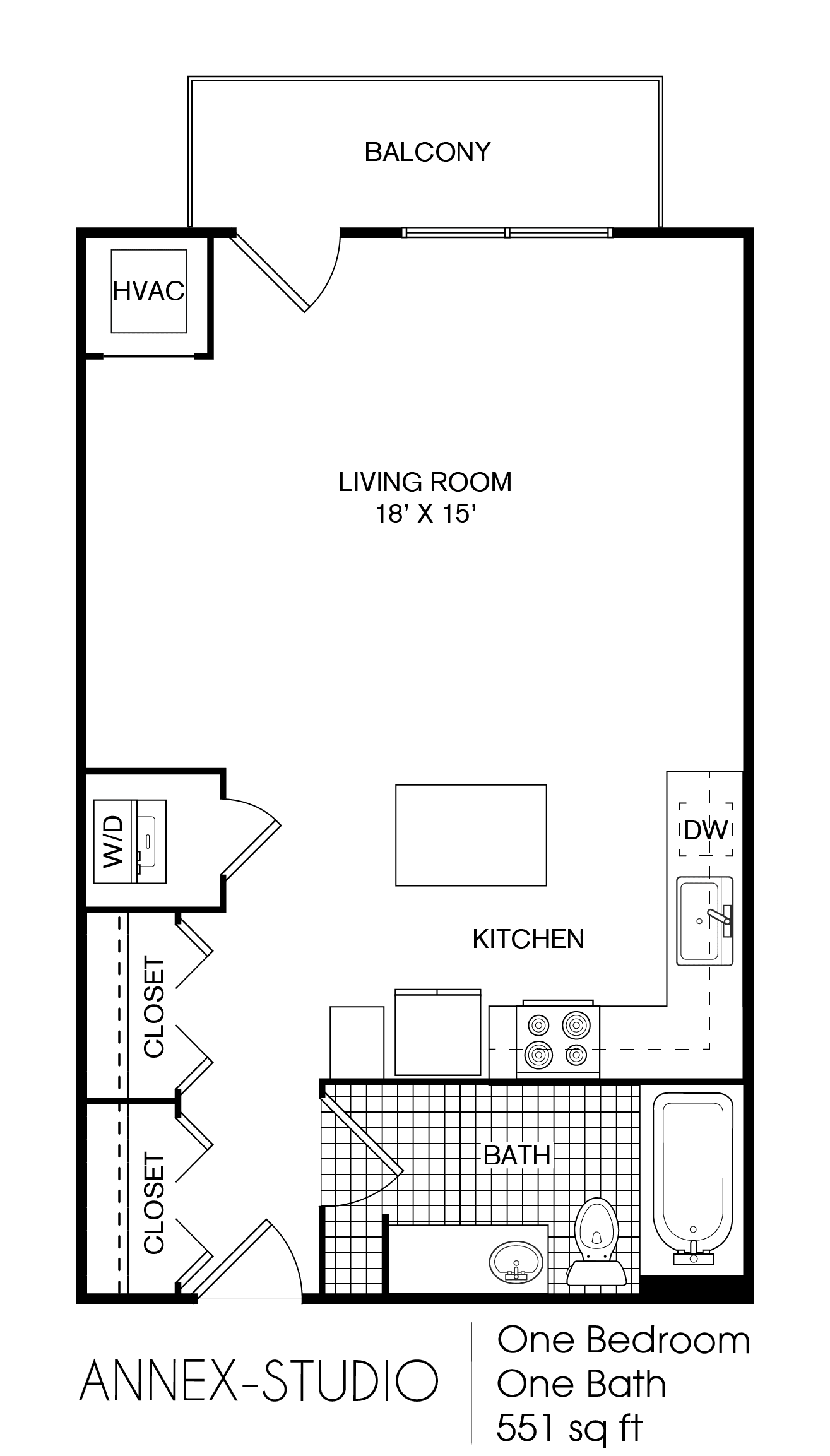 The Era Collective Annex Studio 551 floor plan