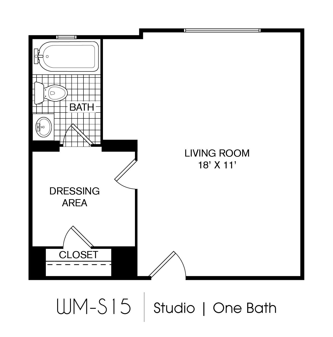 The Era Collective Westmoreland Nano Studio floor plan