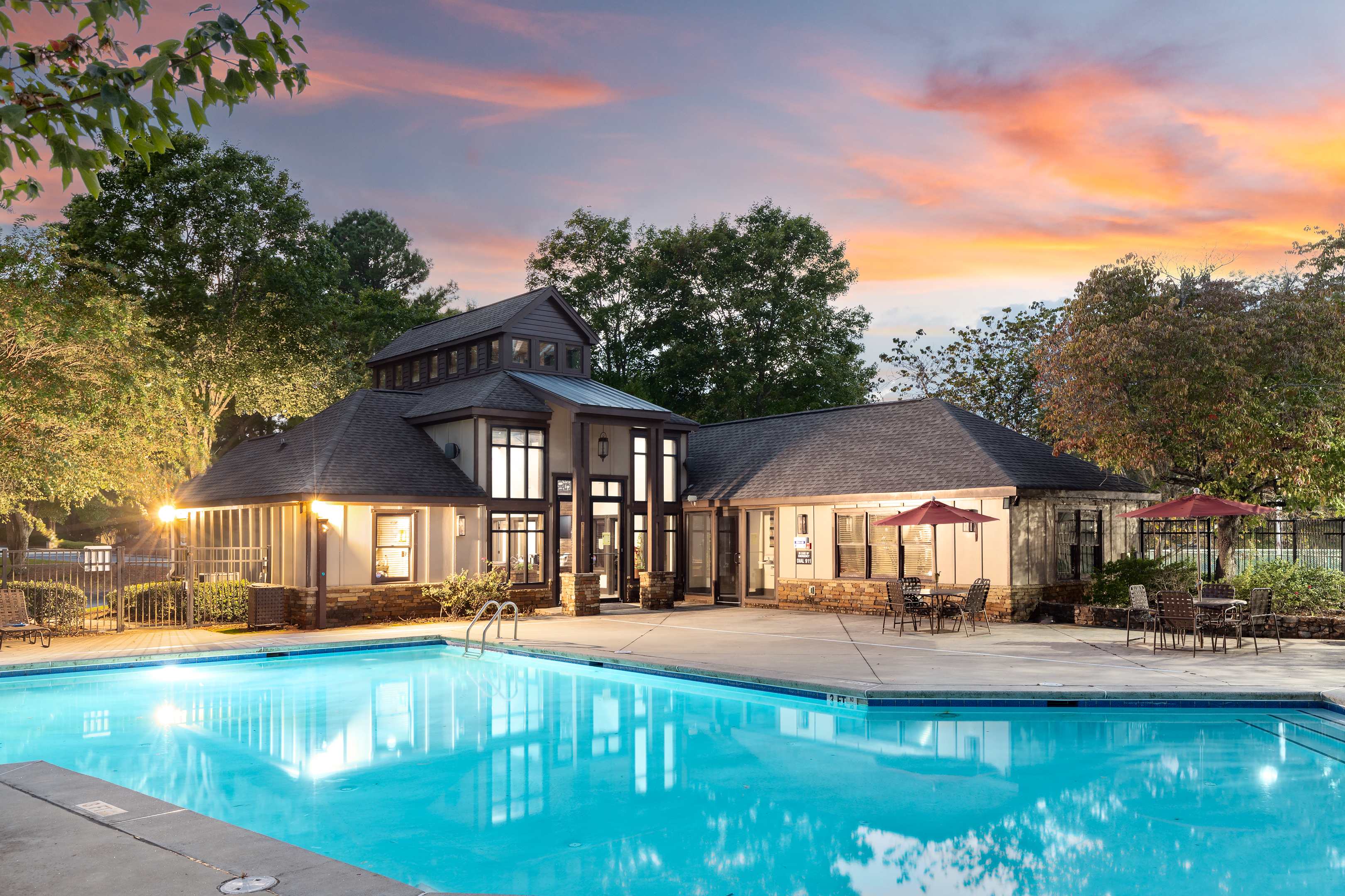 Wesley Trevento Apartments at Lithia Springs exterior twilight view - Lithia Springs, GA