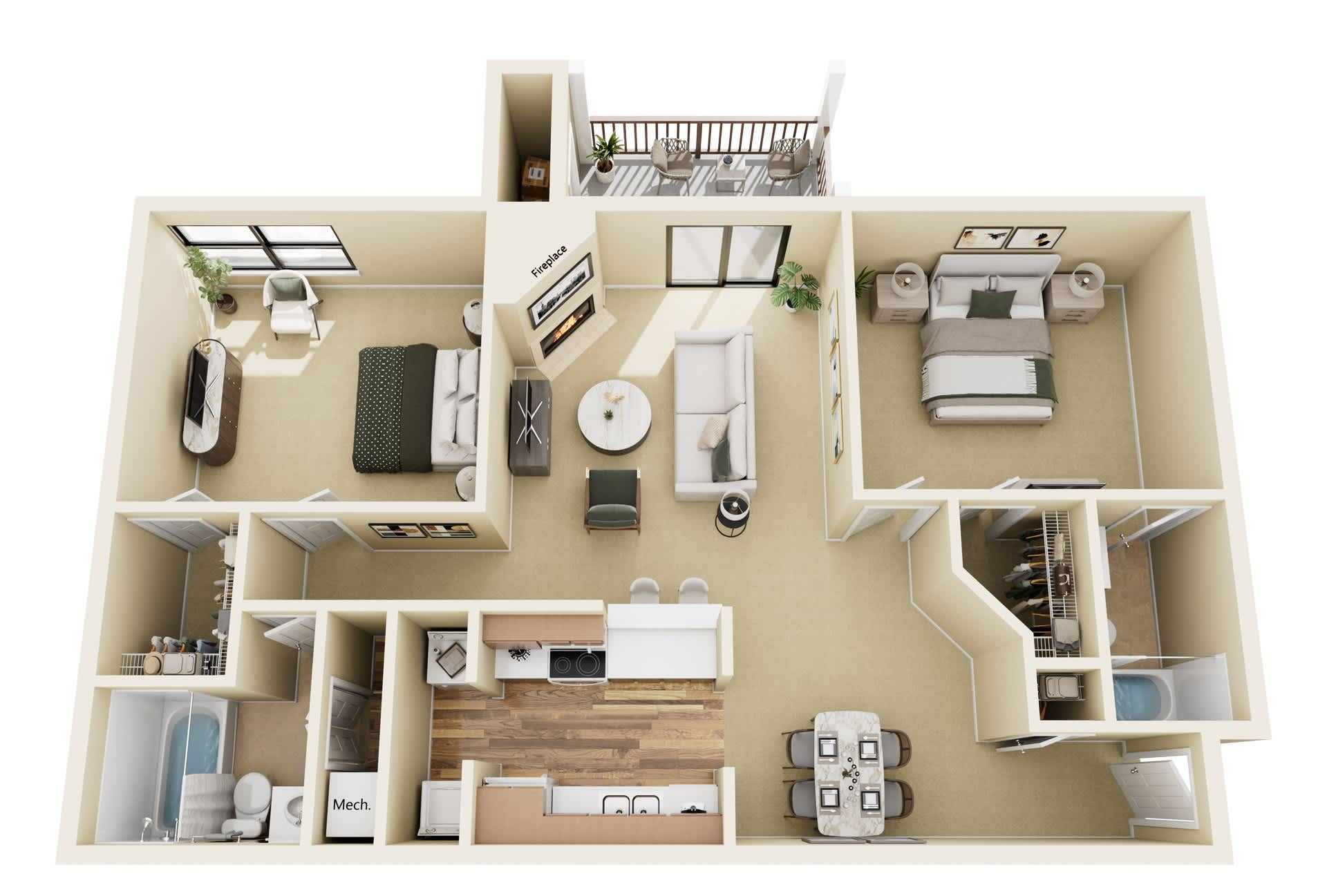 Wesley Trevento Apartments at Lithia Springs Timberline floor plan