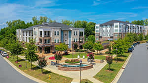 Holly Crest Apartments aerial community view - Huntersville, NC