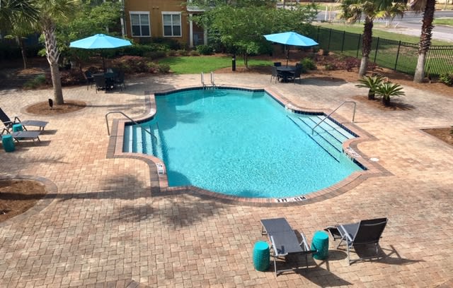 The Altair Senior Apartment Living swimming pool - Pensacola, FL
