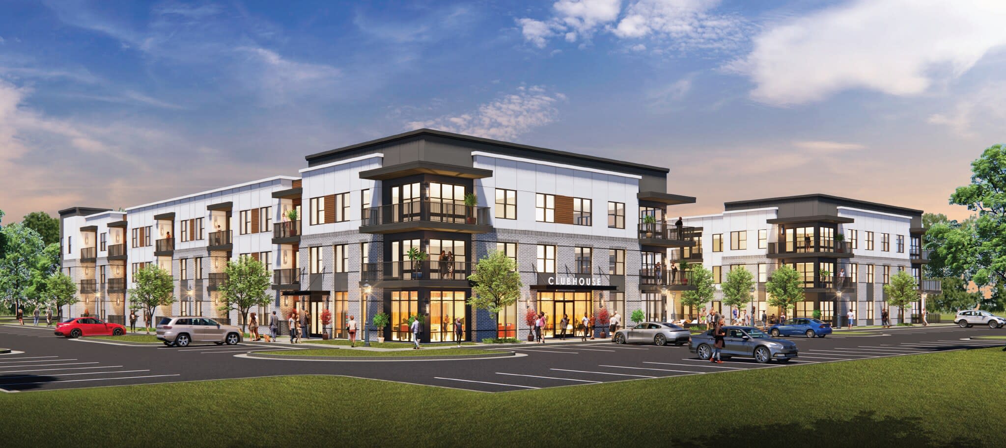 The Citizen at Waterset Luxury Apartments exterior rendering - Apollo Beach, FL