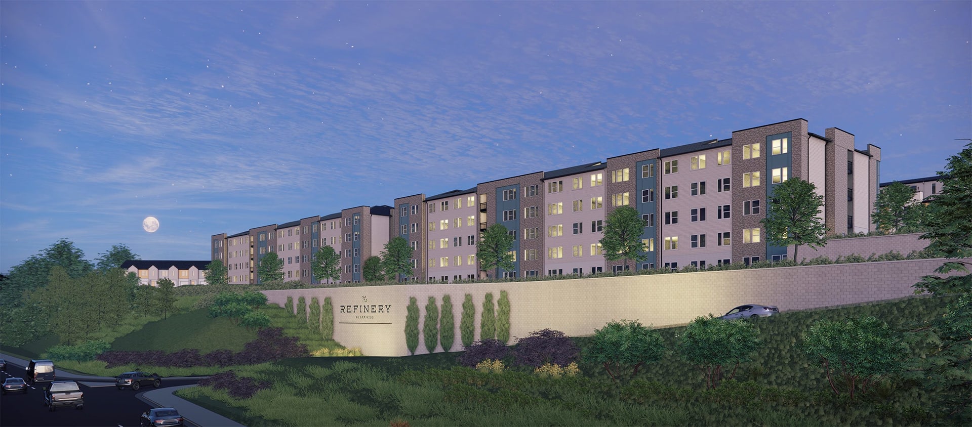 The Refinery at Sugar Hill Apartments and Townhomes exterior view - Sugar Hill, GA