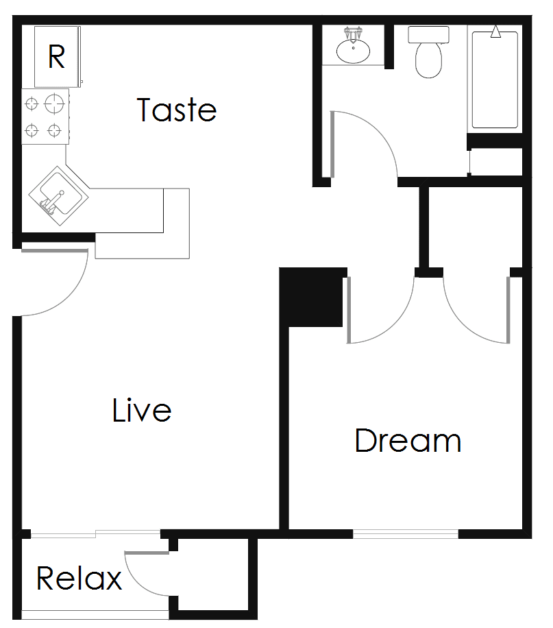 A2 floor plan