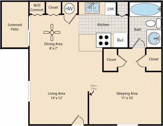 The Cypress floor plan