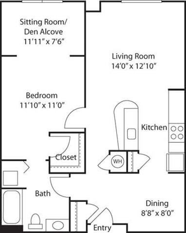 A6 floor plan