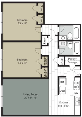 Wedgwood 2x2 floor plan