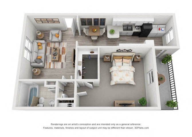 Allister 1-1 Large floor plan