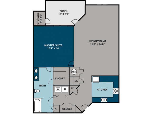 The Caboose floor plan