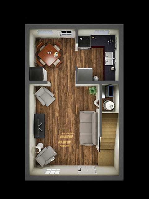 One Bedroom / Phase 1 floor plan