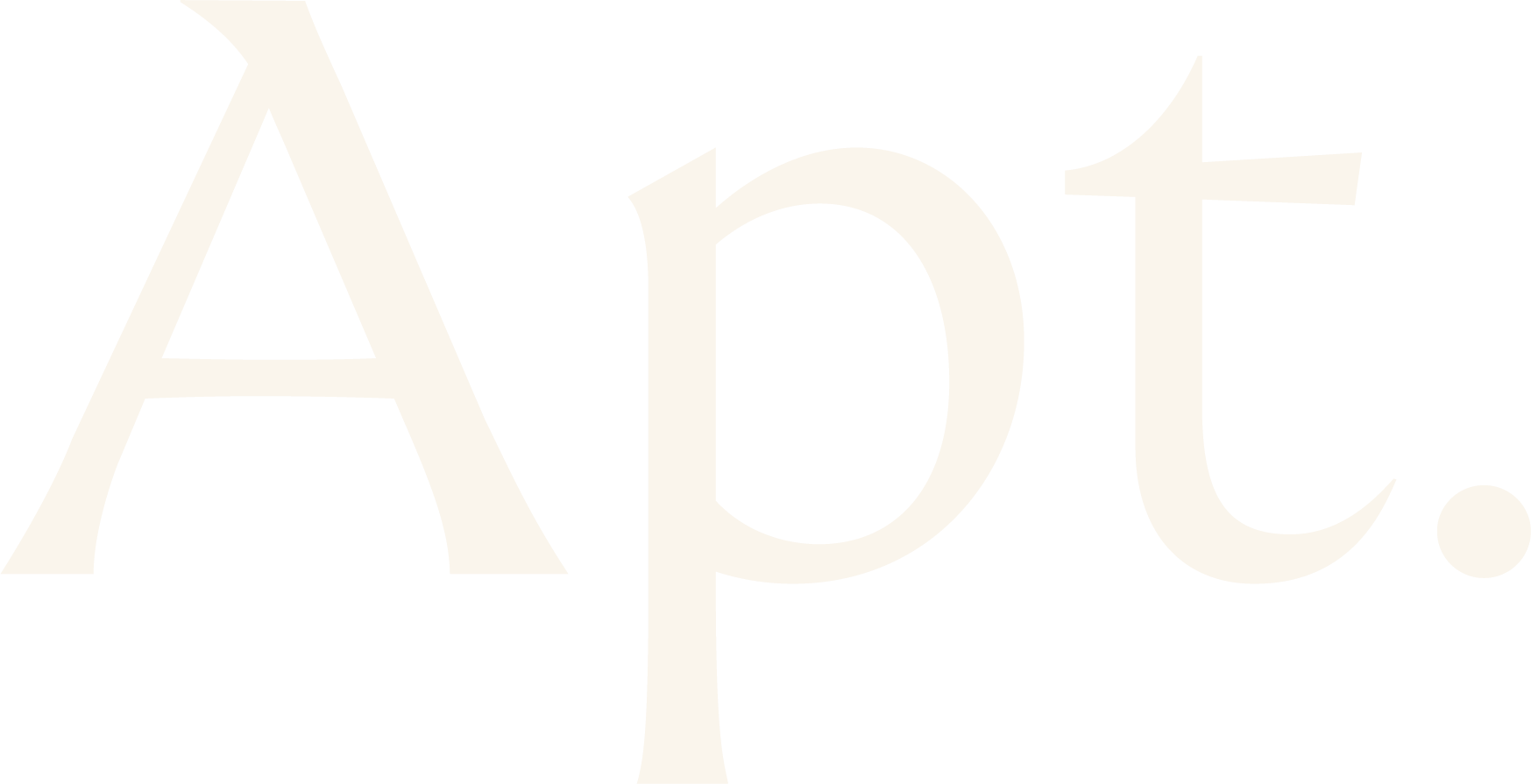 A white letter A is on a green background.