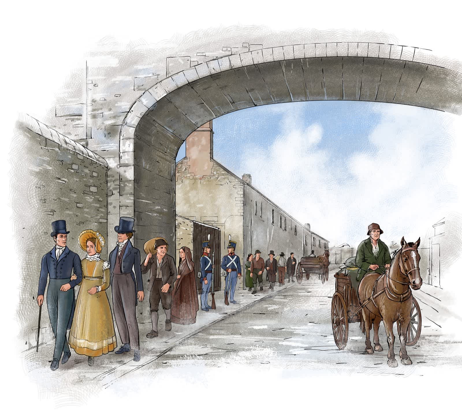 Long Lane Royal towards Islandbridge in the 1820s