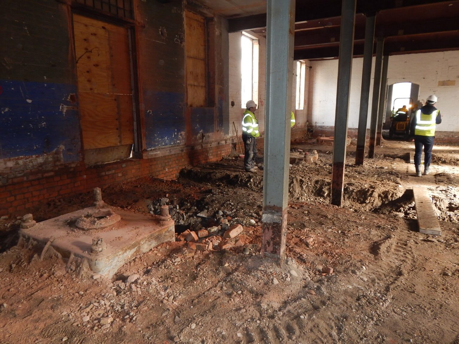Baling machine remains