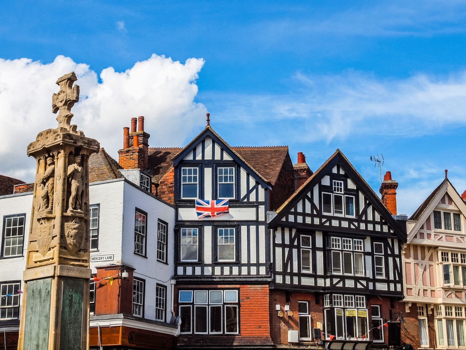 Tudor buildings in the city of Canterbury