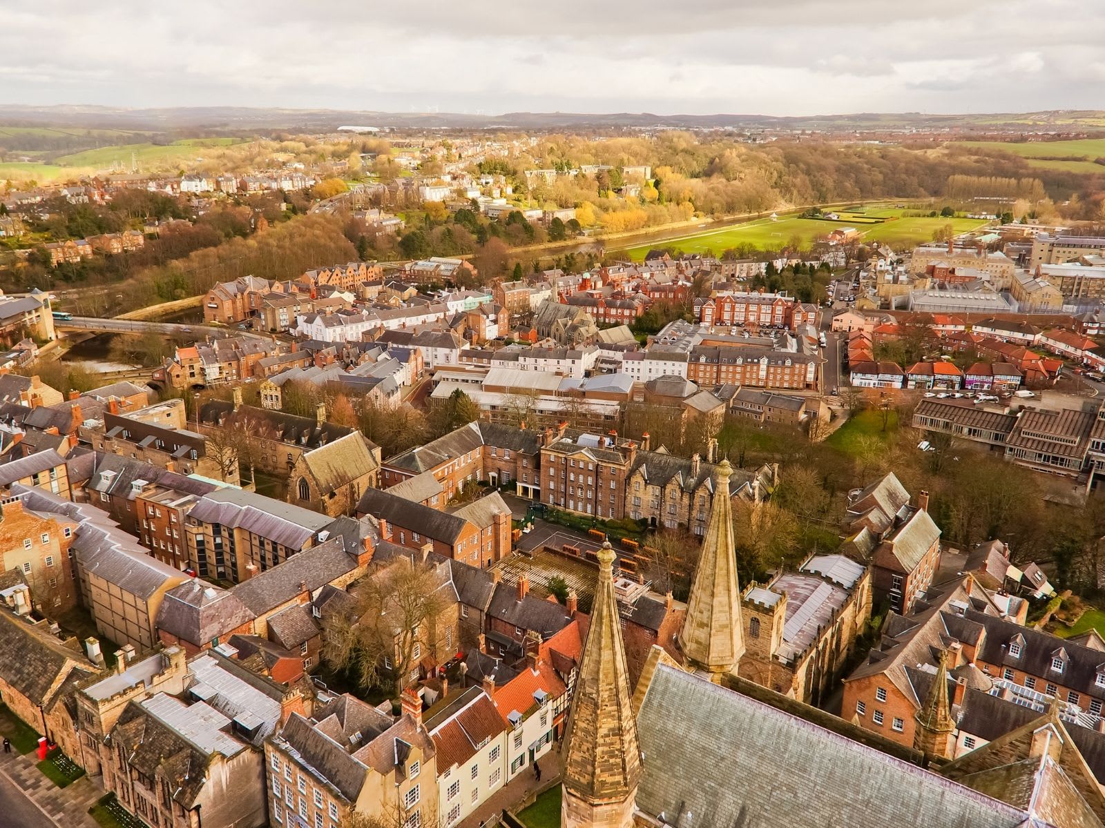 Ariel view of Durham City