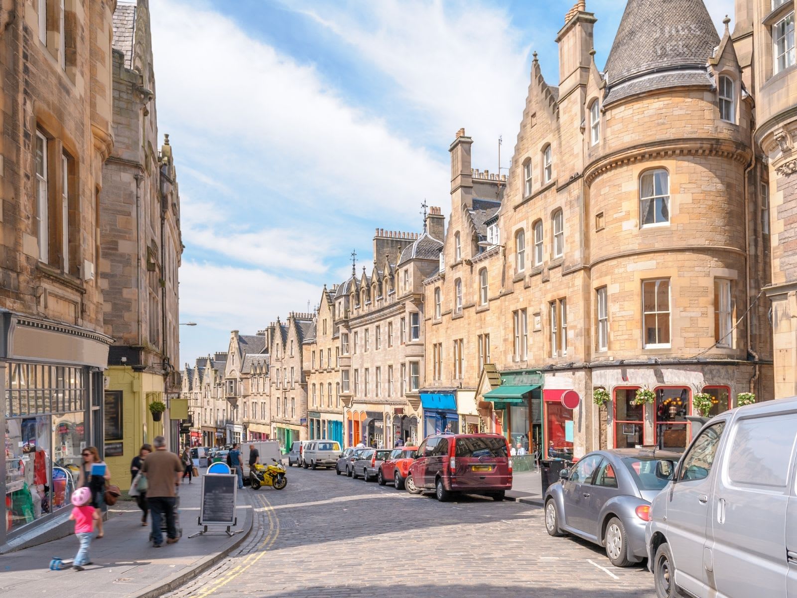 Street view of Edinburgh