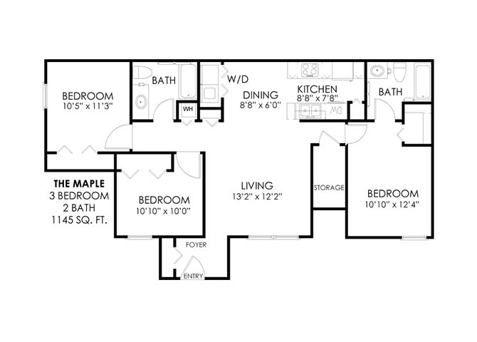 The Maple floor plan