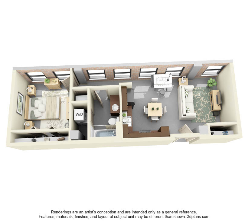One Bedroom X08 floor plan
