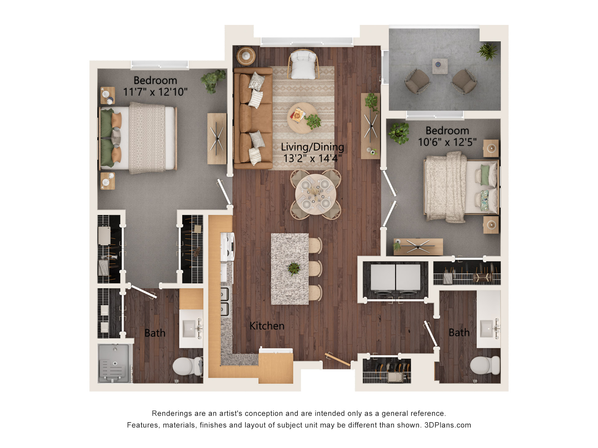 2AAV (Audio/Visual Accessible) floor plan