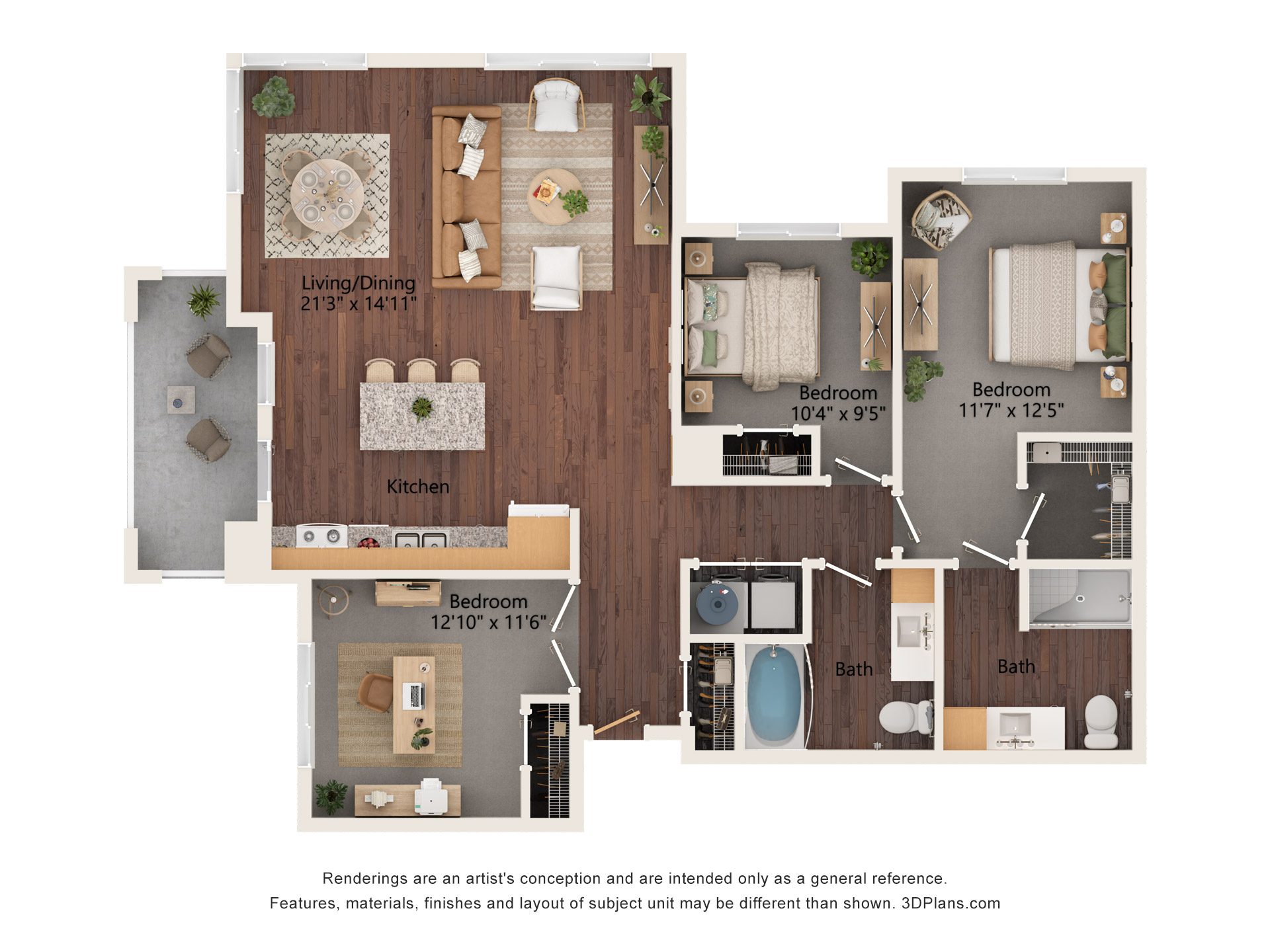 3B floor plan