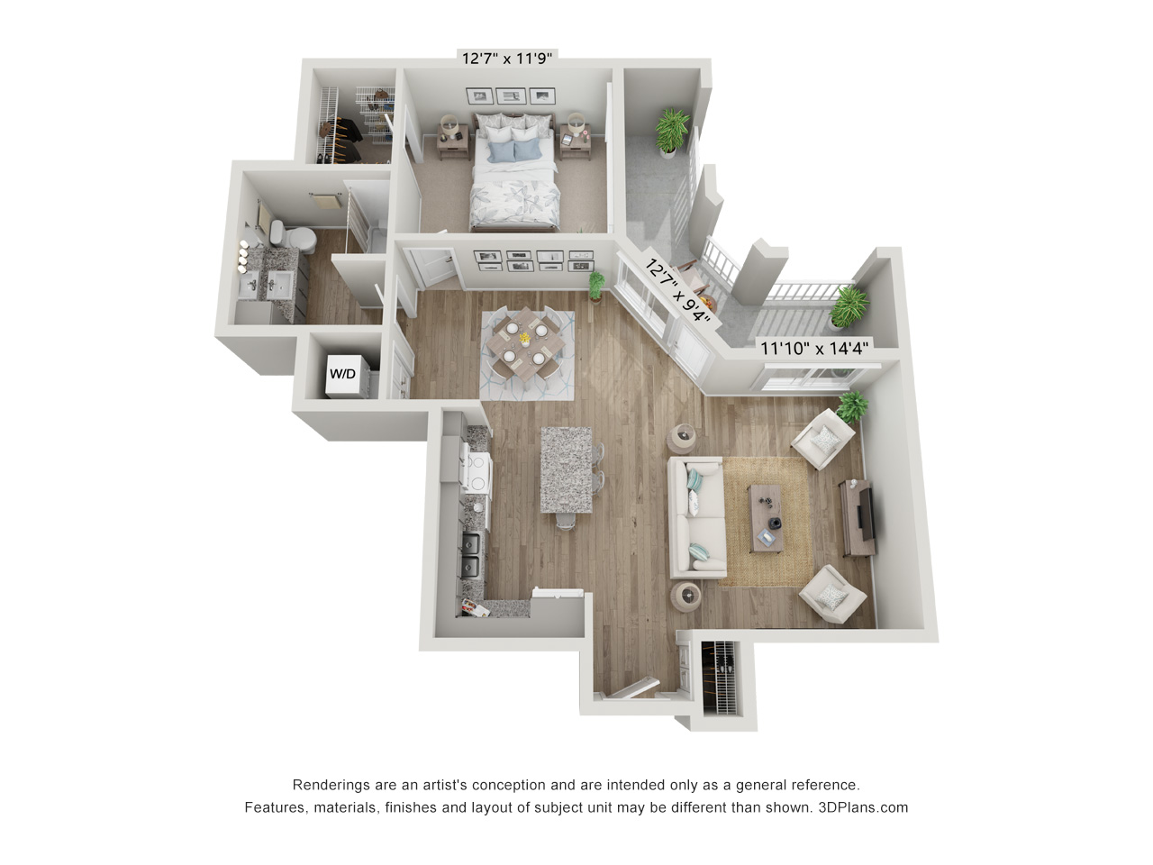 1C floor plan